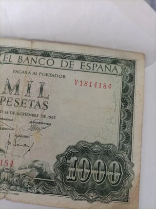 Billete 1000 Pesetas Banco de España 1965
