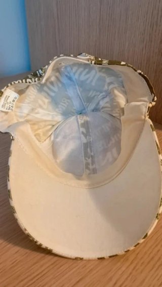 Cappellino Rimini Cotone Oro e Bianco