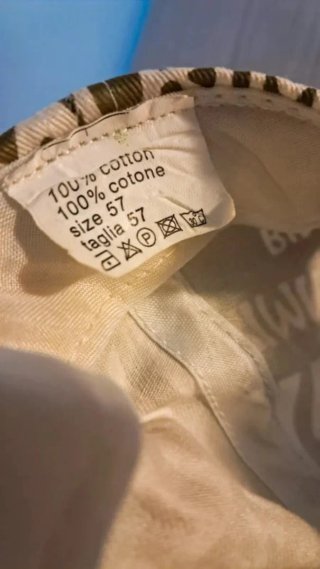 Cappellino Rimini Cotone Oro e Bianco