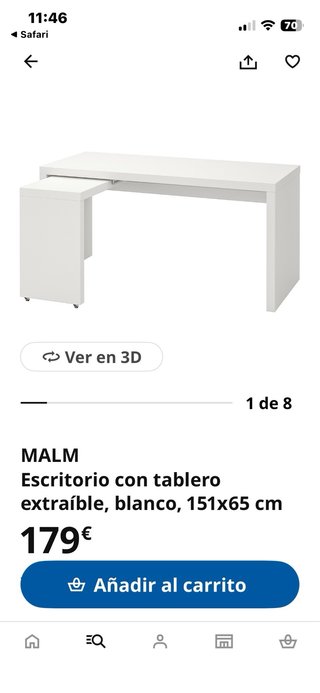 Escritorio blanco moderno