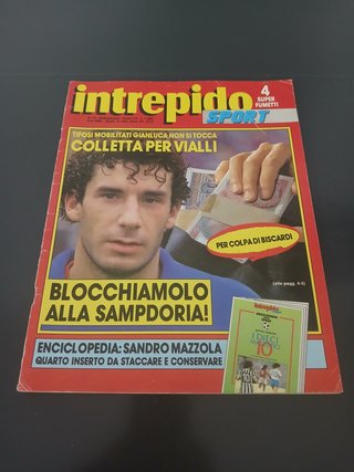 Rivista Intrepido n. 14 1988 Vialli Vintage Calcio