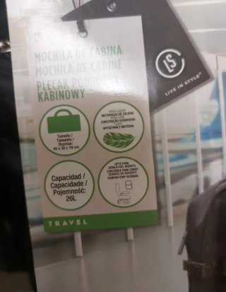 Mochila de cabina negra
