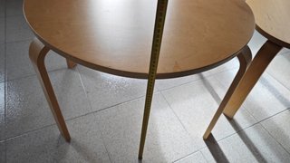 Juego 2 mesas auxiliares madera estilo nórdico