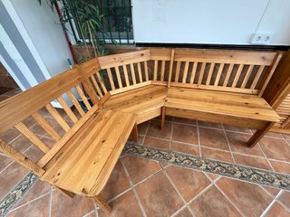 Banco Rinconera Madera con Mesa madera