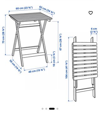 Conjunto mesa y sillas madera IKEA