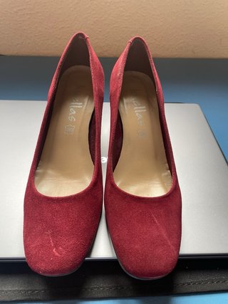 Zapatos serraje burdeos María Jaén T.38