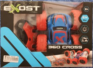 Coche teledirigido EXOST azul y rojo de Bizak