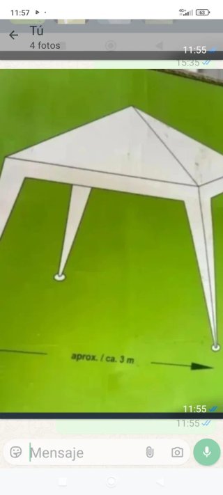 Carpa 3x3 sin estrenar