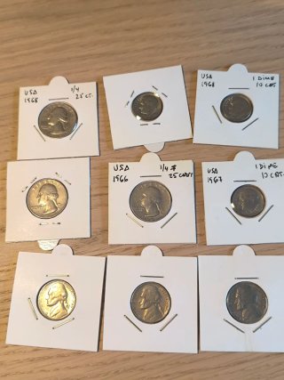 Monedas USA Años 50-60