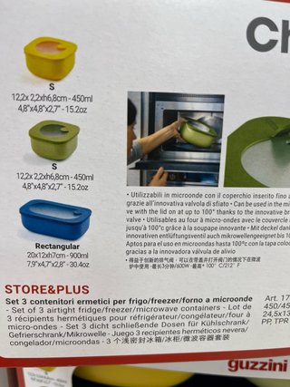 Set 3 Contenitori Microonde ChefLine