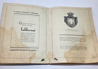 VECCHIO CATALOGO. DITTA CALDERONI. Milano 1932