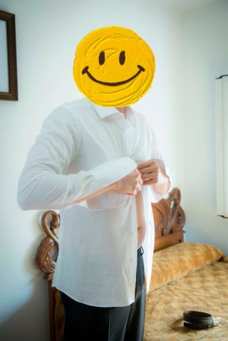 CAMISA BLANCA NOVIO XL (1 SÓLO USO) + GEMELOS