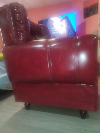 Poltrona stile classico bordeaux