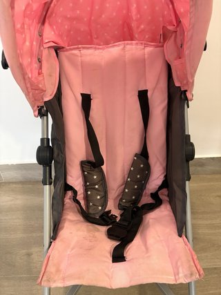 Carrito de bebé Asalvo rosa