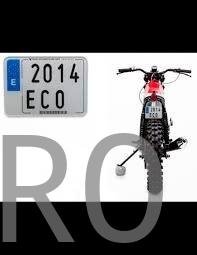 MATRICULA ACRILICA MOTO ENDURO (13,2×9,6 cm)