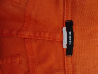 Shorts in denim color salmone