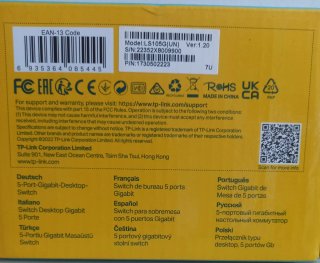 TP-Link LS105G 5-Port Gigabit Switch