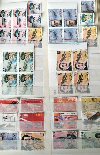 Aviación 44 sellos+ 3 Hojas Bloque nuevas MNH