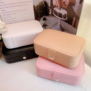 Joyero de Viaje Portátil Rosa Organizador Anillos