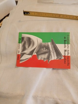 Cartolina Benito Mussolini Predappio 1983