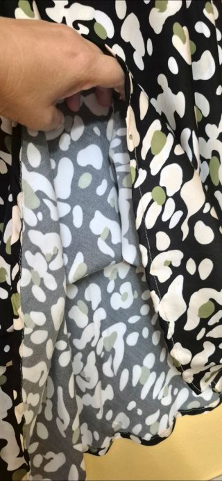 Falda midi estampada