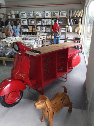 Barra de bar estilo moto vintage