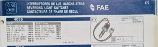 Interruptor luz marcha atras SEAT IBIZA.MARBELLA..
