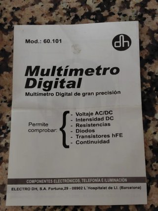 Multímetro Polímetro Digital.