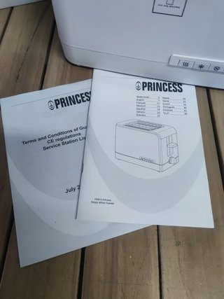 Tostador - Princess, 142613 SIMPLY Blanco TOASTER