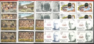 Andorra 1981- Bloque de 4 Sellos