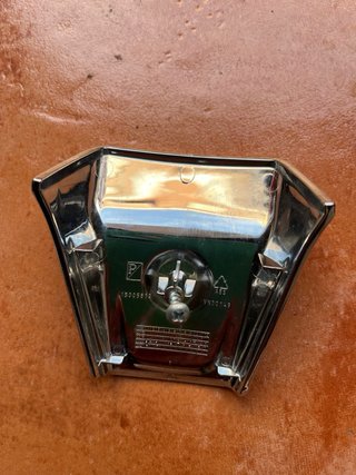 Asidero y portamatricula Vespa Cromado