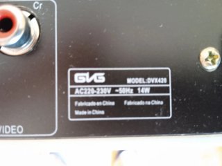 Reproductor DVD GVG DVX420