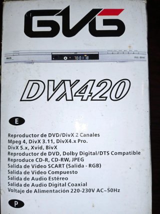 Reproductor DVD GVG DVX420