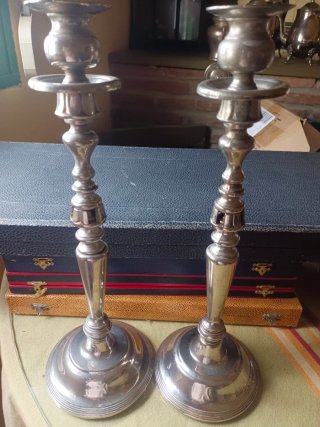 Pareja Candelabros Antiguos