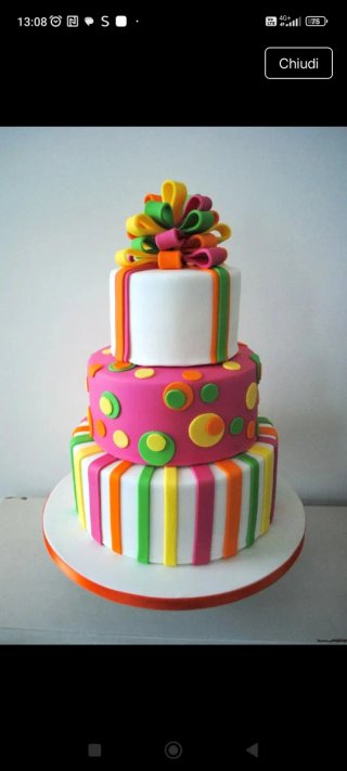 Torta scenografica a 3 piani