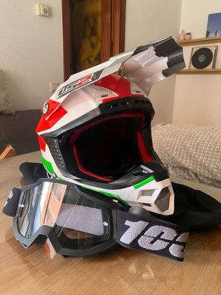 Casco Enduro / Motocross LS2 con gafas Talla S