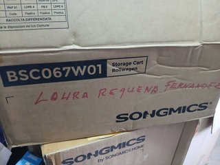 SONGMICS BSC067W01 Carro Rodante, Caritro