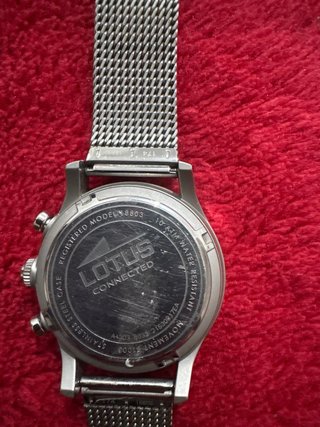 Reloj Lotus Conected Negro y Plateado