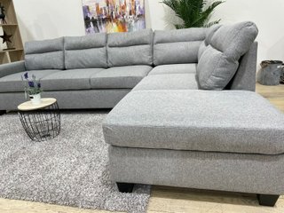 Sofá modular gris de tela
