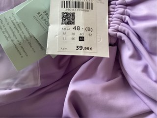 Bañador lila talla 48 nuevo