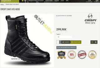 Crispi Swat Htg Goretex Black Anfibi Stivaletto 45