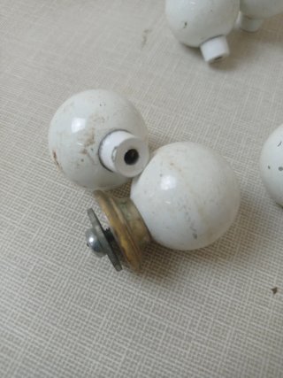 Pomos antiguos cerámica y metal