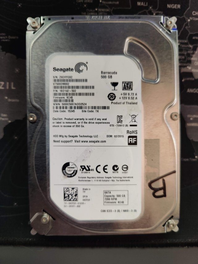 Lotto 4 Hard Disk Interni PC 3,5 500GB Testati