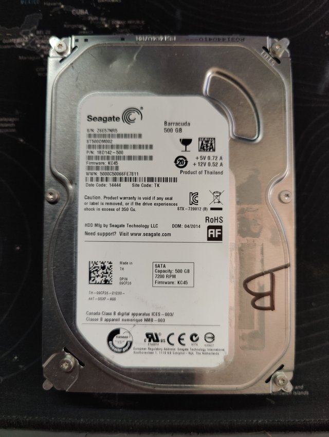 Lotto 4 Hard Disk Interni PC 3,5 500GB Testati