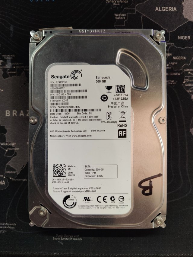 Lotto 4 Hard Disk Interni PC 3,5 500GB Testati