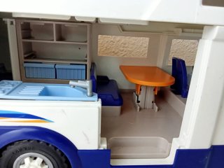 Lote autocaravana y lancha Playmobil