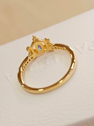 Anillo Pandora Carroza Cenicienta Disney 54+caja