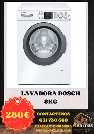 Lavadora Bosch 8kg