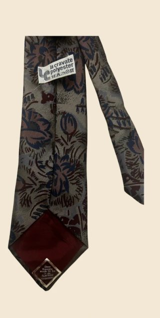 Cravatta La Cravate Vintage Floreale Verde Oliva