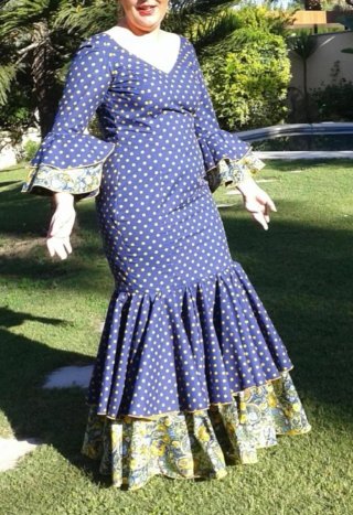 Traje Flamenca Talla 44 Casero